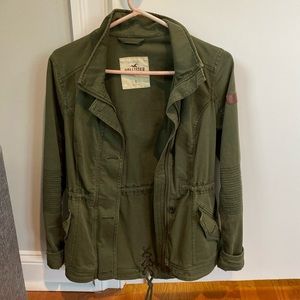 Hollister army green jacket